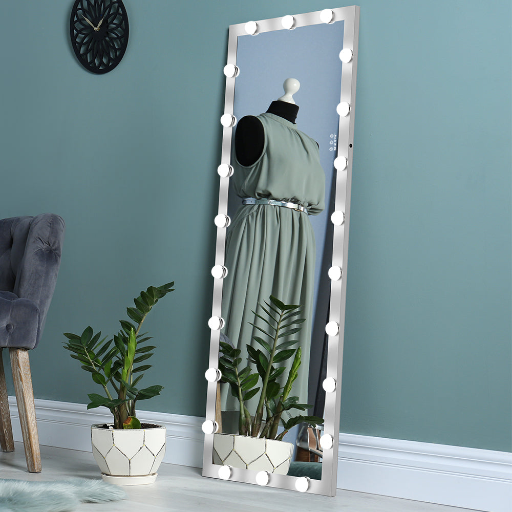 Standing Full Length Mirror With LED Bulbs