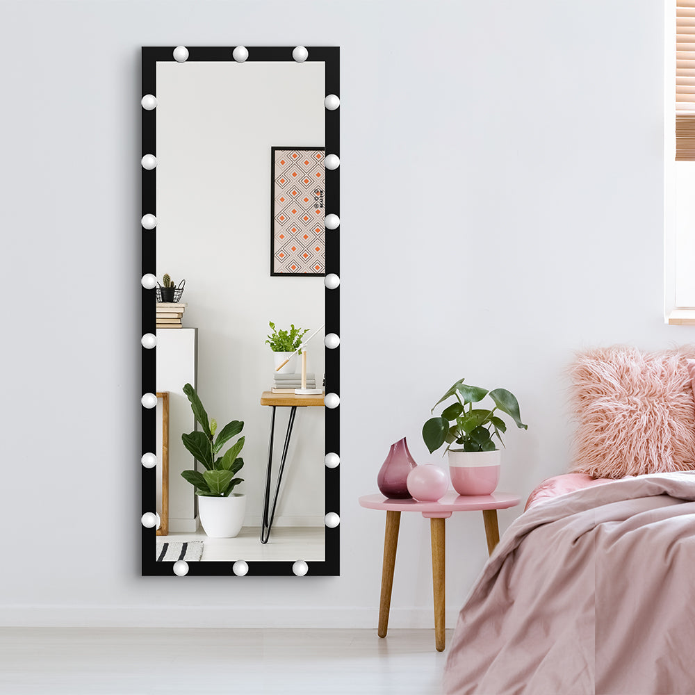 Standing Full Length Mirror With LED Bulbs