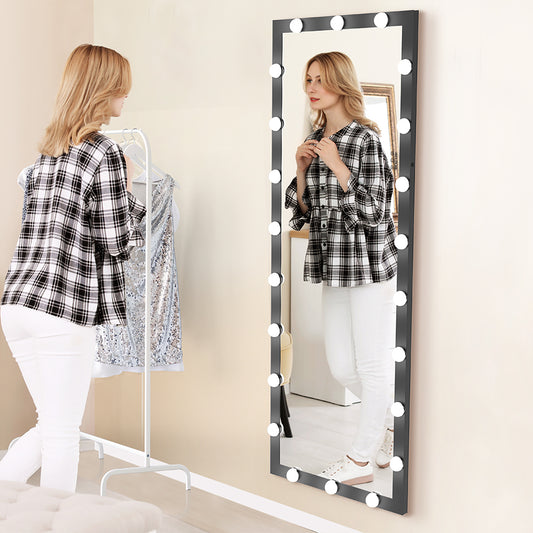 Standing Full Length Mirror With LED Bulbs
