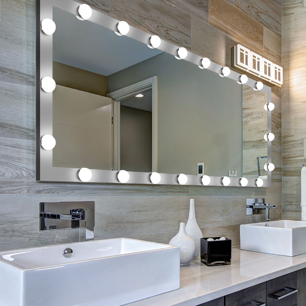 Standing Full Length Mirror With LED Bulbs